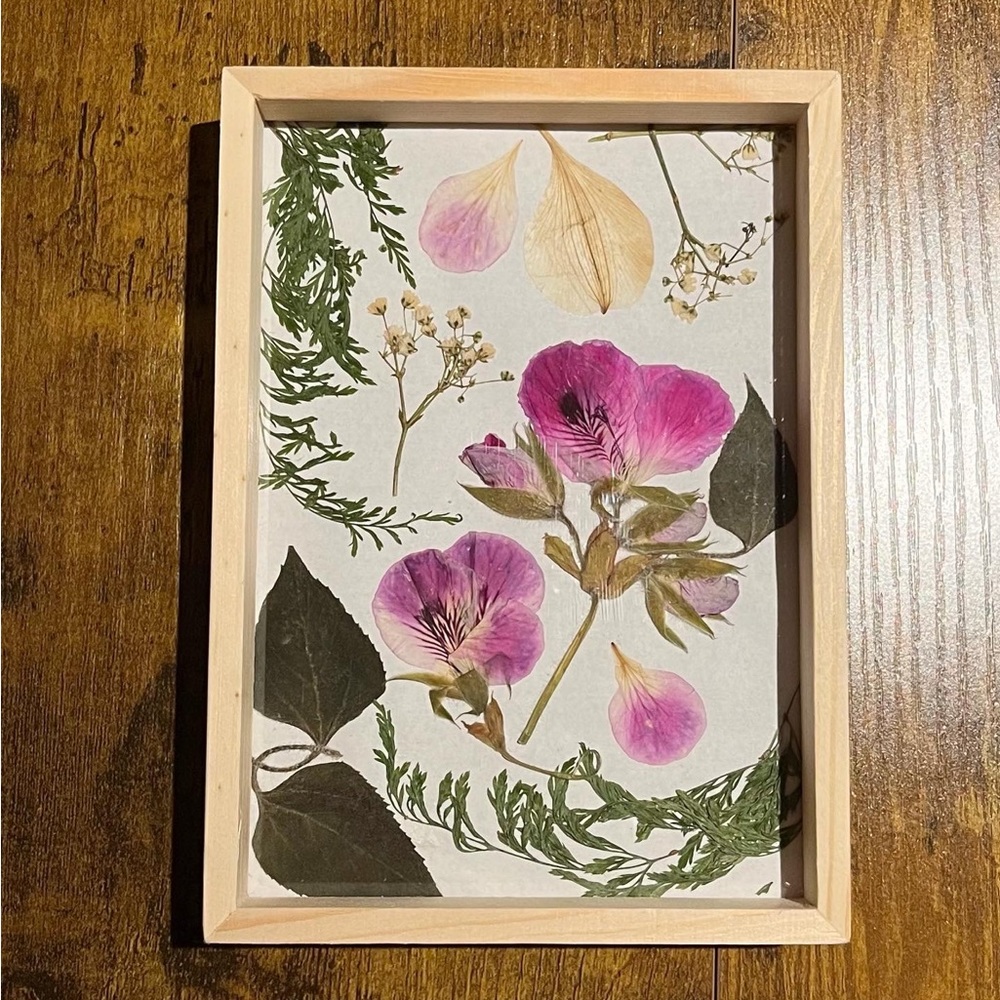 Custom pressed botanical art